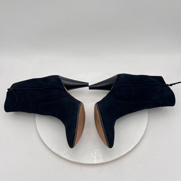 Isabel Marant Leyane Women Size EU 40 US 10 Black Glossed Leather Zip Ankle Boot - Picture 9 of 16